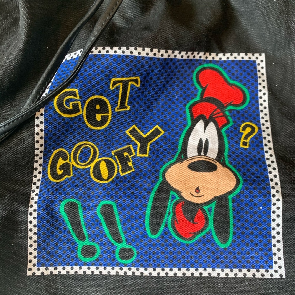 Vintage Disney GET GOOFY Tote Shoulder Bucket Bag - Picture 5 of 11
